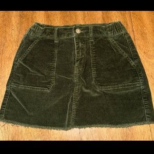 NOBO Olive Green Corduroy Mini Skirt
